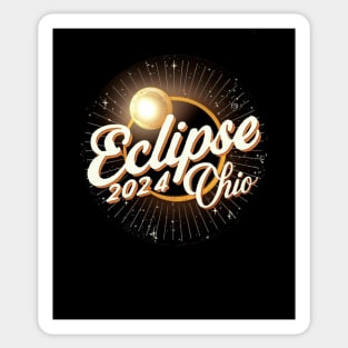 Solar Eclipse Apparel Ohio 2024 Sticker